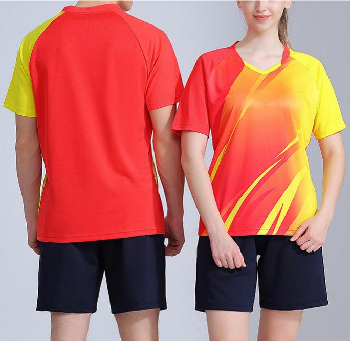 Unisex Summer Quick Drying Badminton Jersey