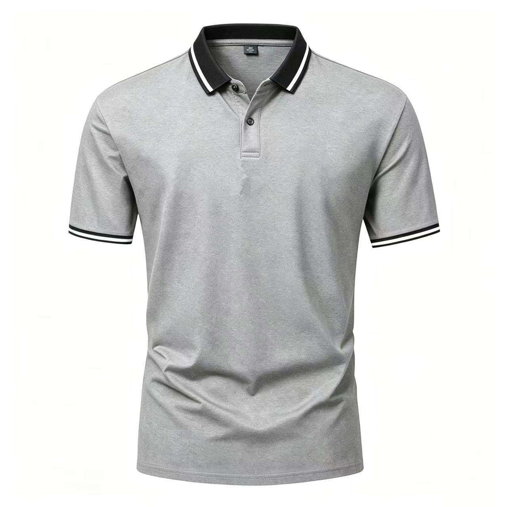 Men's Durable Solid Color Casual Polo Shirt