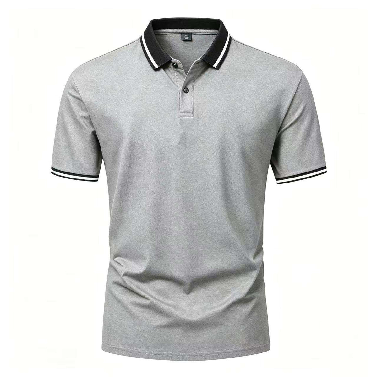 Men's Durable Solid Color Casual Polo Shirt