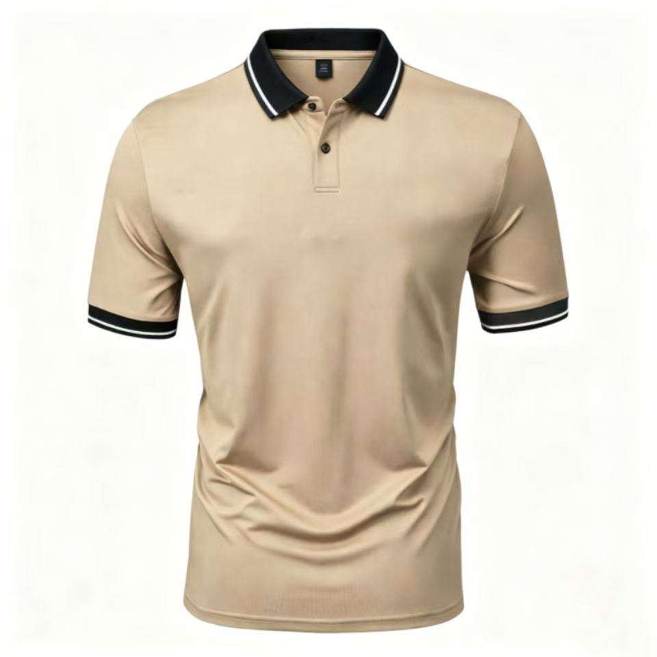 Men's Durable Solid Color Casual Polo Shirt
