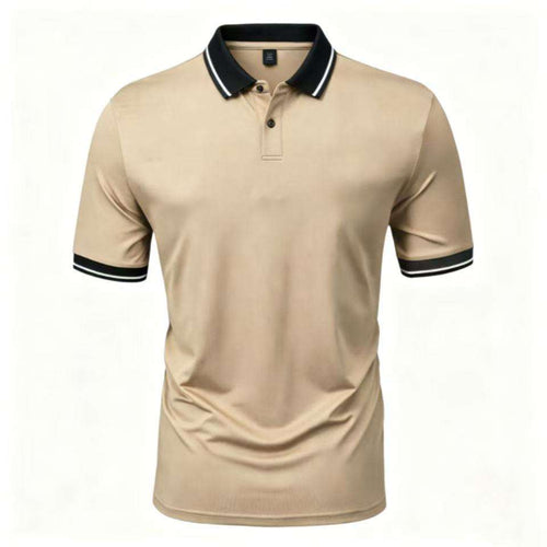 Men's Durable Solid Color Casual Polo Shirt