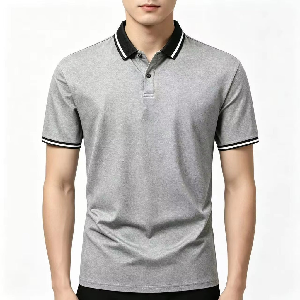 Men's Durable Solid Color Casual Polo Shirt